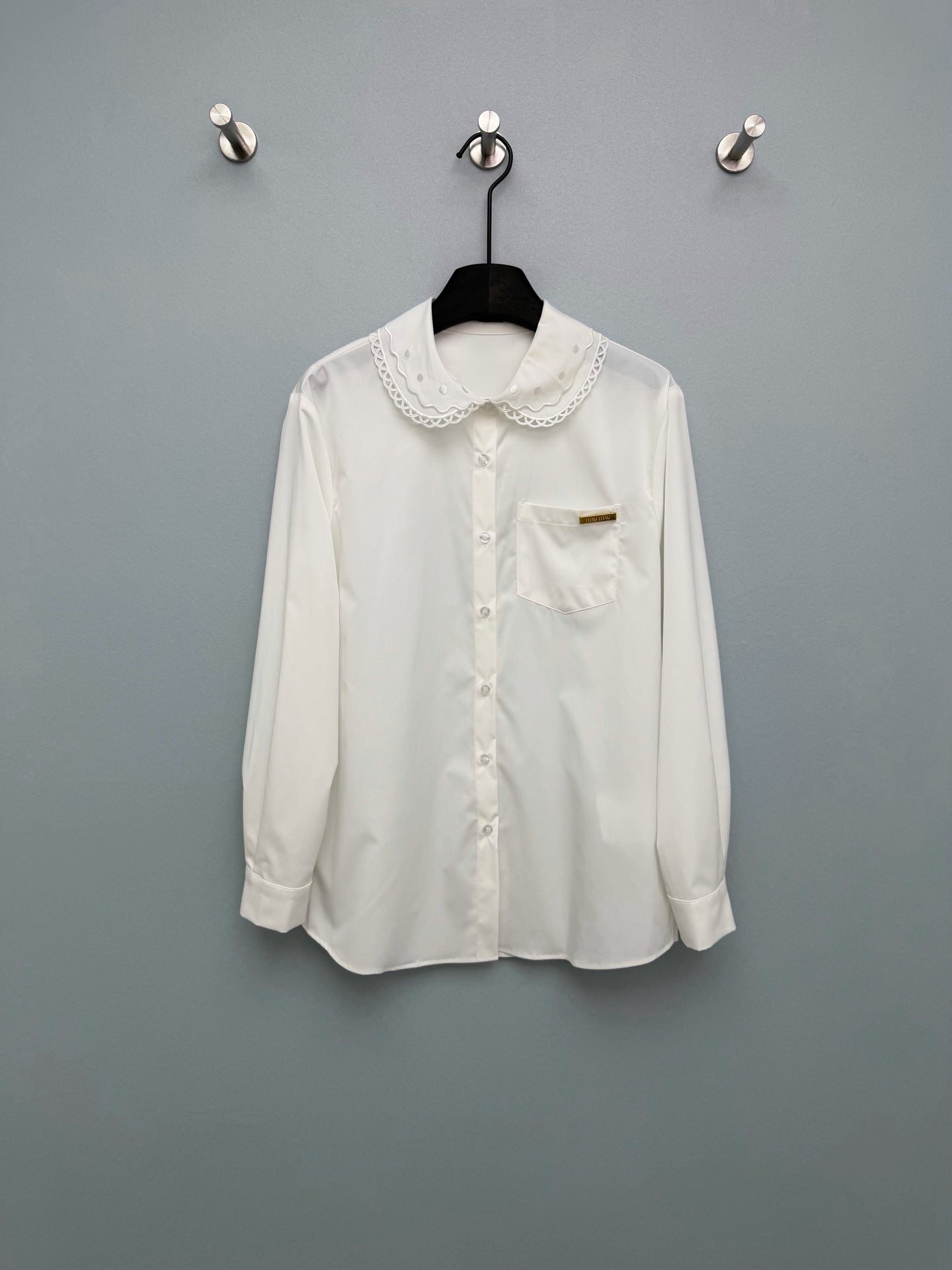 MiuMiu 2026 Long-Sleeve Shirt Cotton 643283
