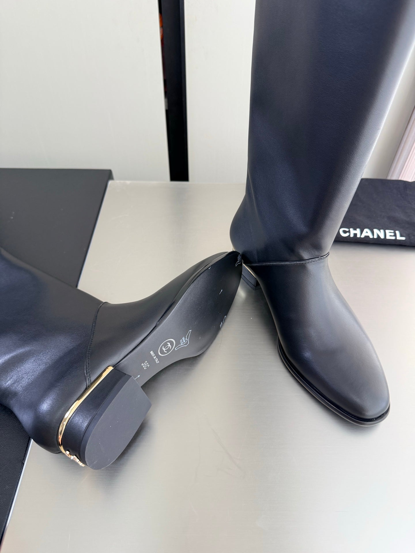 Chanel 2026 High Boots Black Calfskin 929461