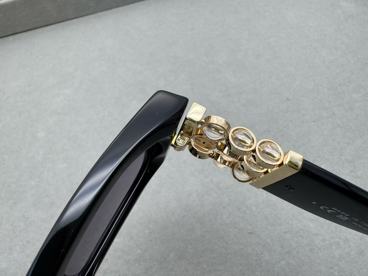 Chanel Rectangle Sunglasses 2026 Acetate & Glass Pearls