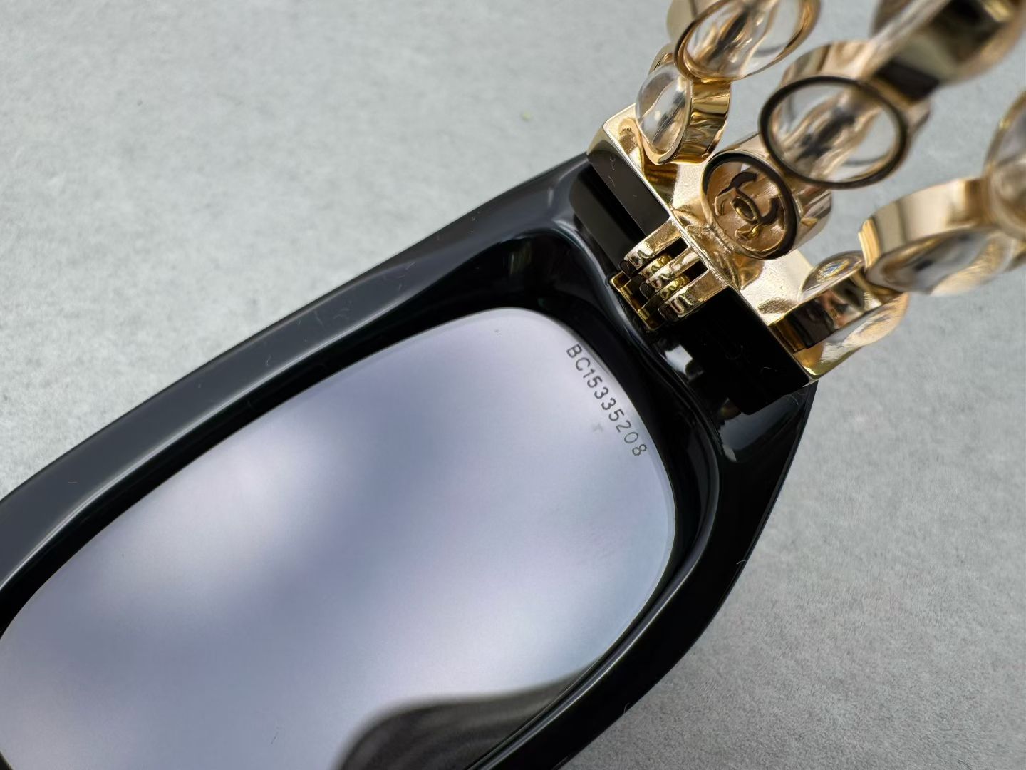 Chanel Rectangle Sunglasses 2026 Acetate & Glass Pearls