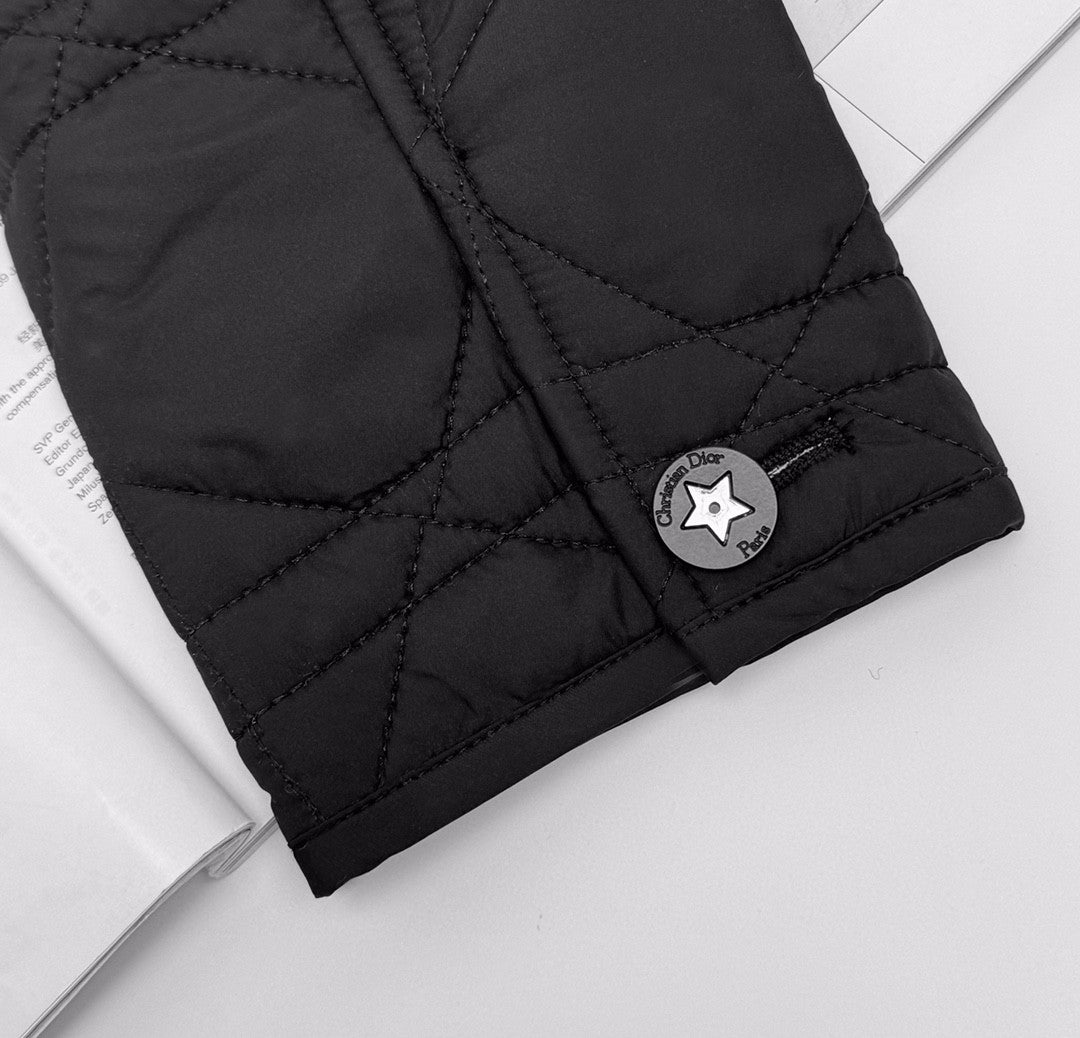 CD 25 Classic Printed Quilted Short Cotton Jacket