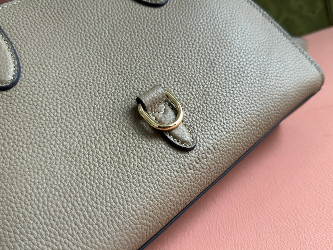 Gucci Jackie Tote Bag Beige Leather 248602