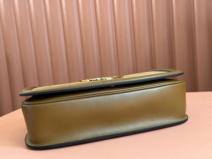 Gucci 2026 Blondie 32 Bag Brown Suede Leather 277494