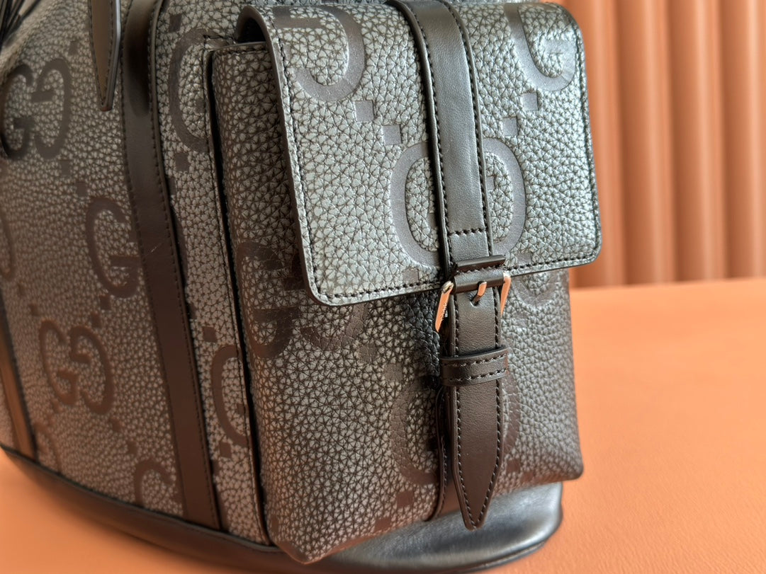 Gucci Backpack Grey mix Black Leather 248429