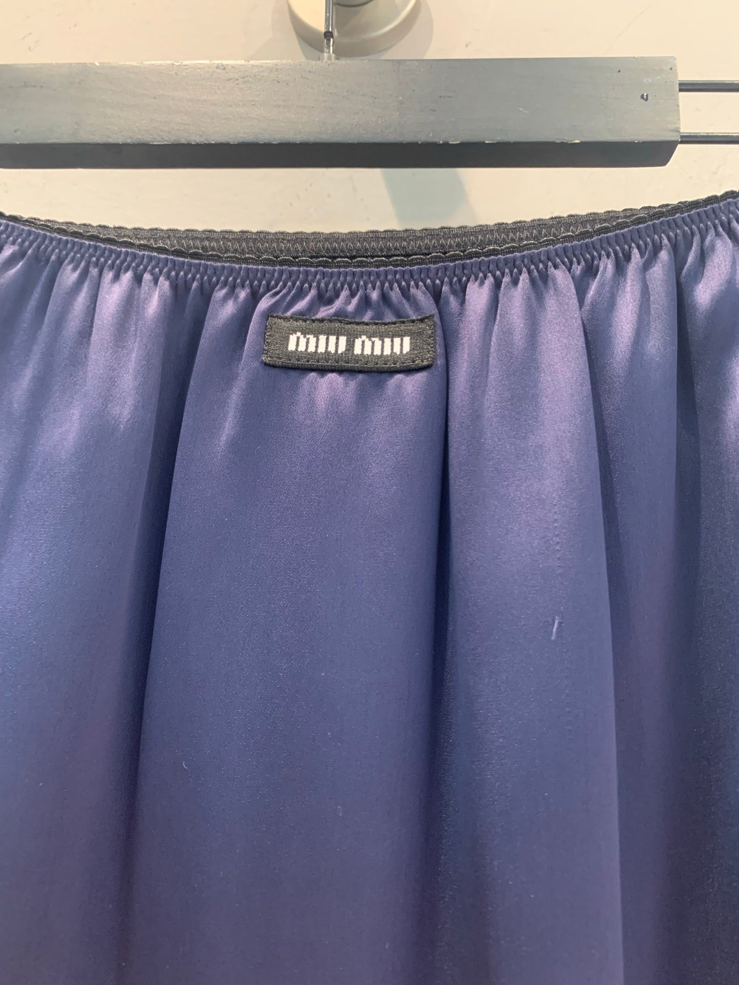 MiuMiu 2026 Set Satin Navy 646105
