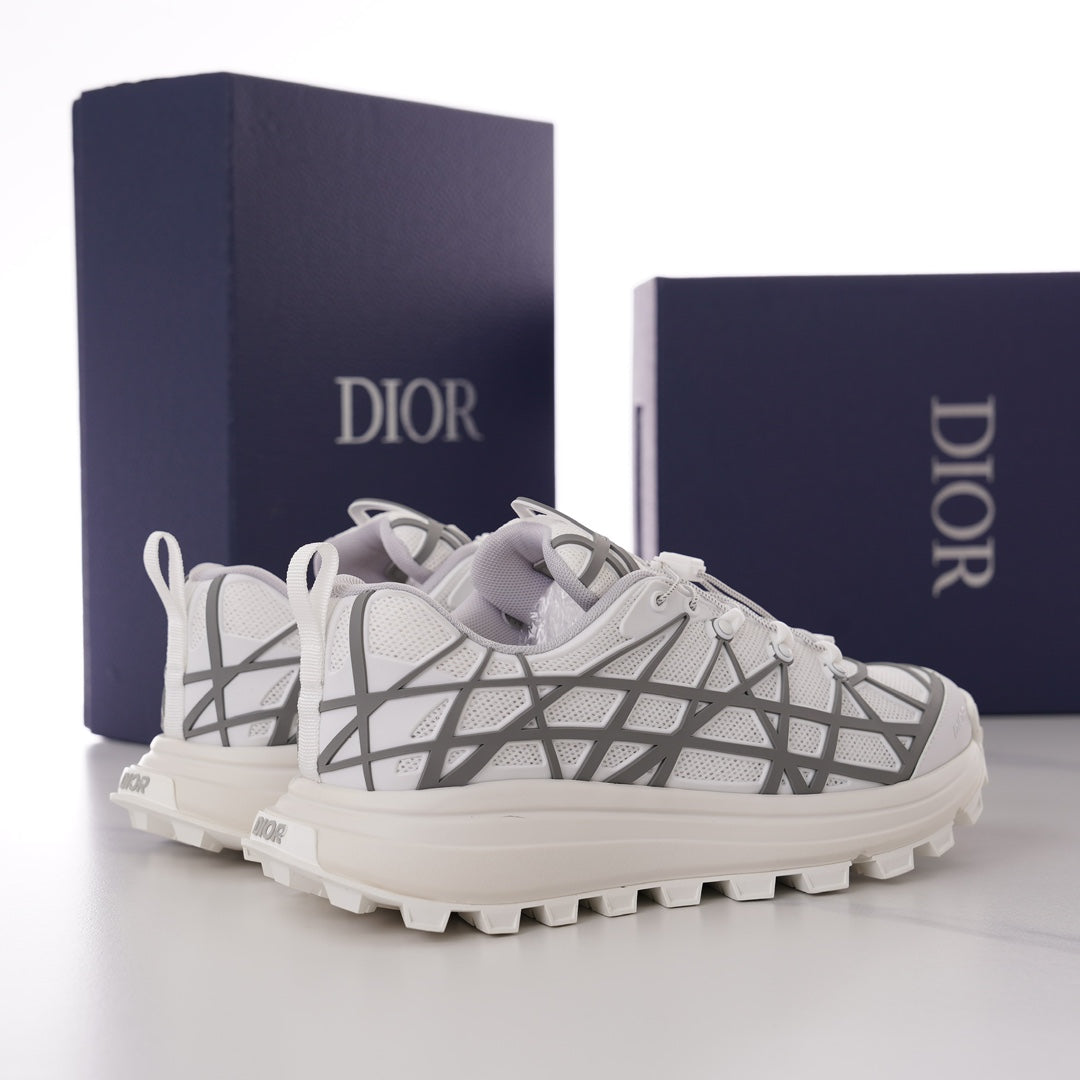 CD B31 SNEAKER WHITE AND GRAY MESH FABRIC