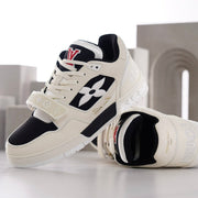 LV TRAINER SNEAKER WHITE CALFSKIN MIX BLACK SUEDE