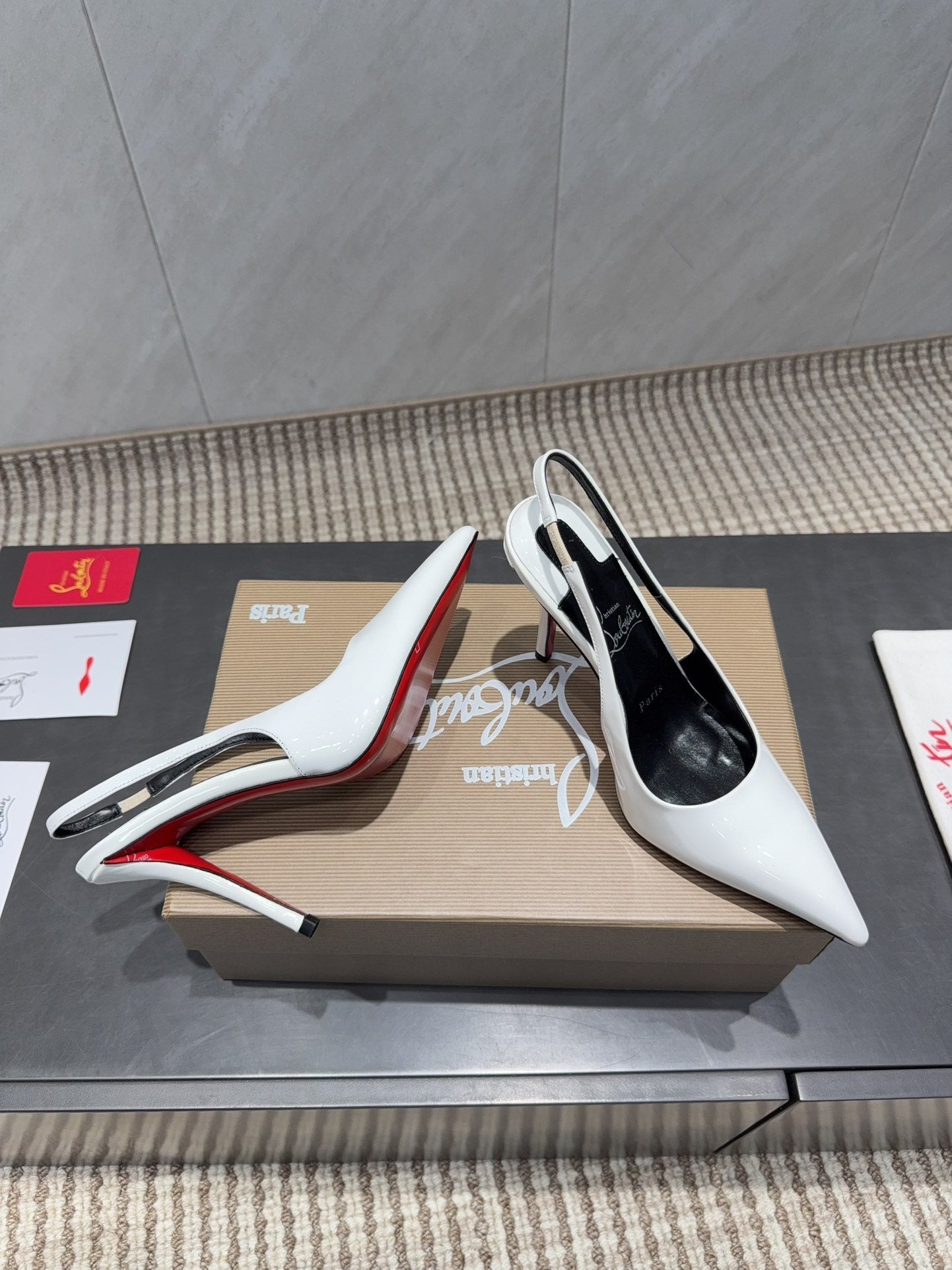 CL 26SS Slingback 100 White Patent Leather 613985