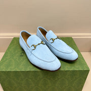 GG Men's Jordaan Loafer Sky Blue Suede 575862
