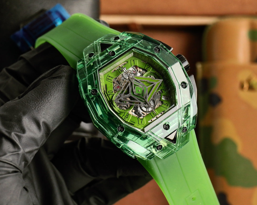 Hublot Big Bang Sang Bleu Green Ceramic 42MM Watch