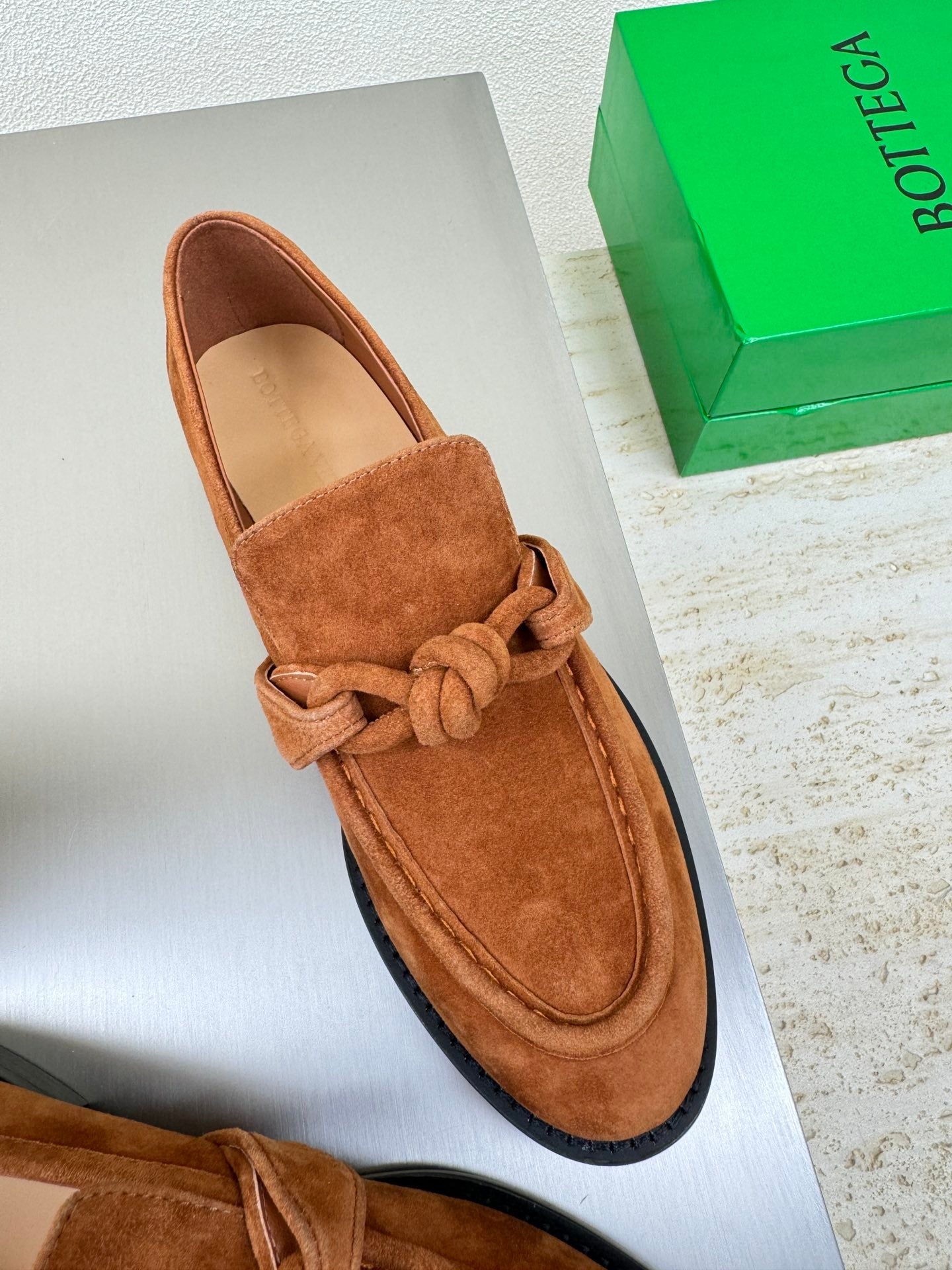 Bottega Veneta 2025 Astaire Loafer Brown Suede