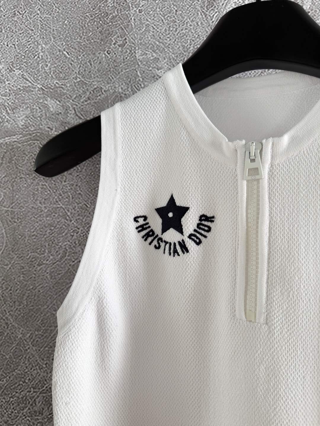 CD High Waist Top White Viscose