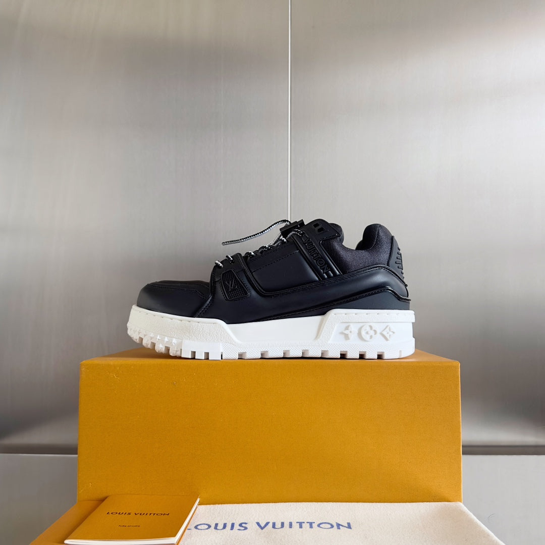 LV Trainer Maxi Sneaker 40mm Black Cowhide