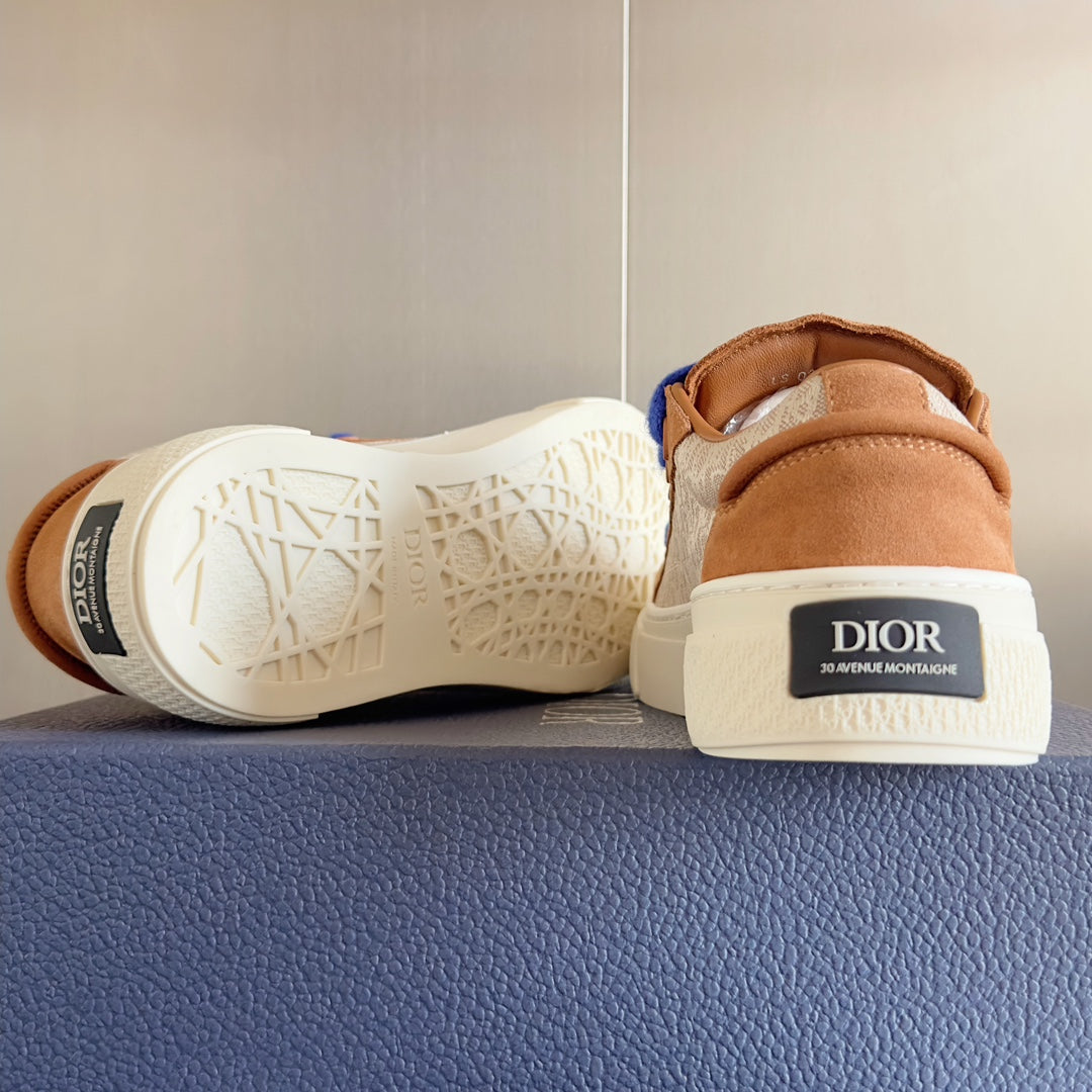 CD B33 Sneaker 40mm Light Brown Monogram Suede