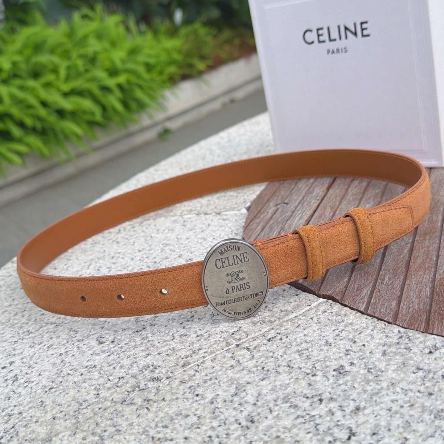 Celine 2026 Belt 2.5cm Suede