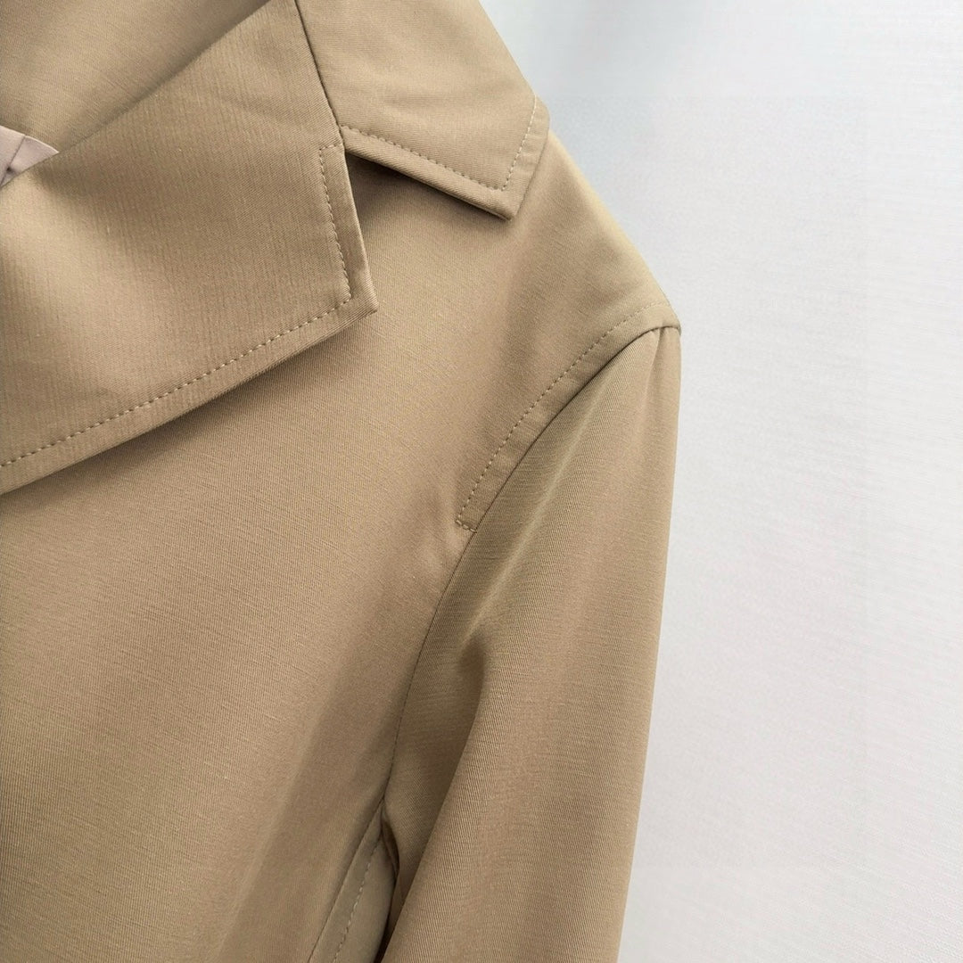 CD 25 Trench Coat Beige Cotton And Polyester