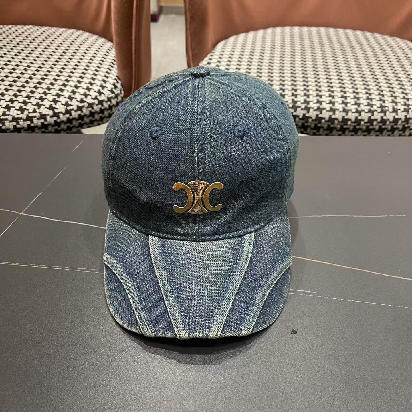 Celine Baseball Denim Hat 196142