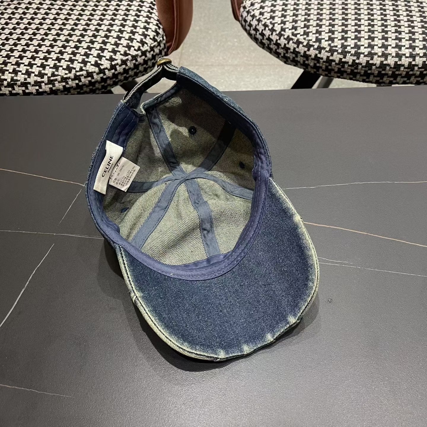 Celine Baseball Denim Hat 196142