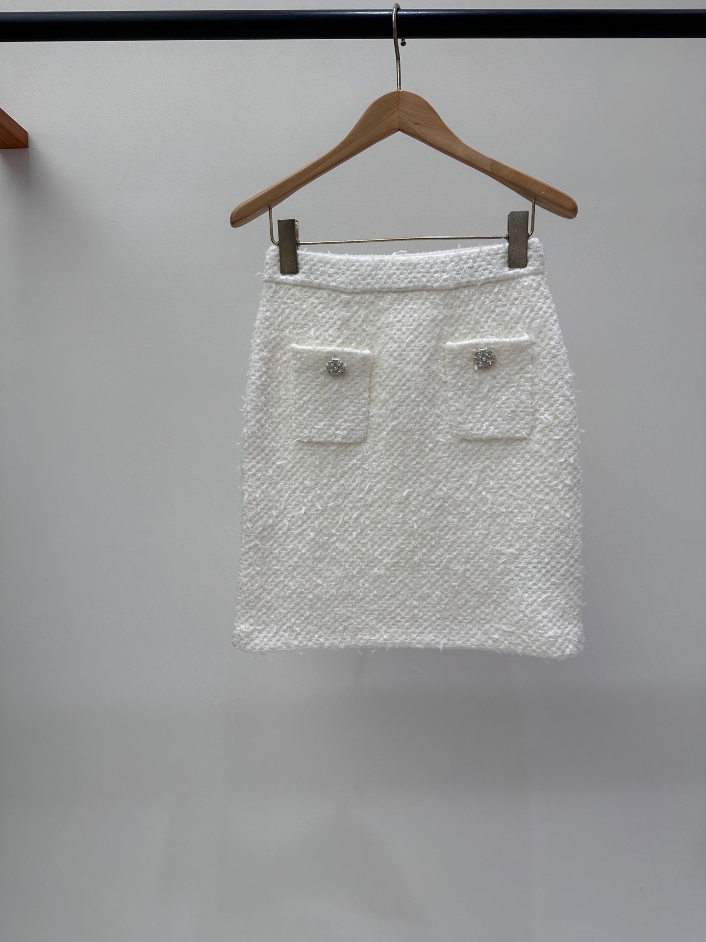CC 25 Set Knitted Cardigan White Tweed 59490520