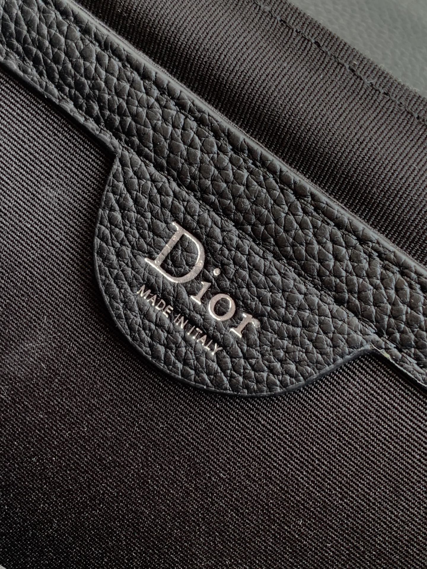 Dior 2026 Heritage Saddle Flap Messenger Bag 23cm Fabric Leather