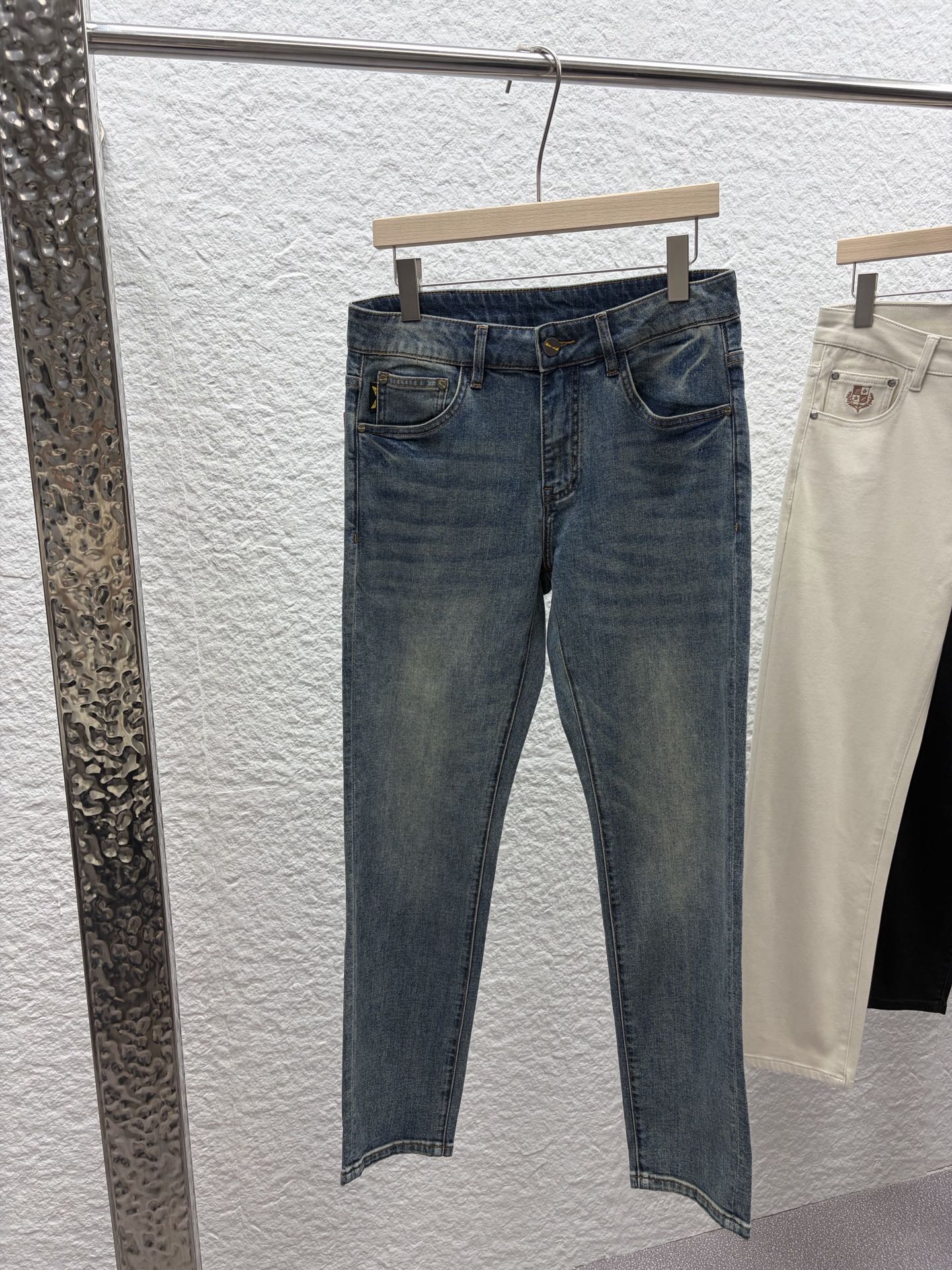 Fendi 2026 Men's Jeans Blue Denim 738152