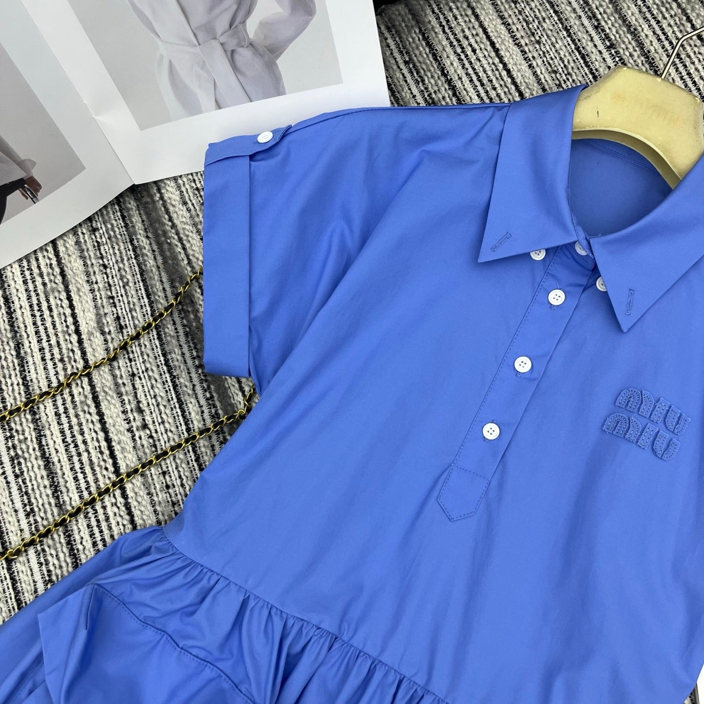 MiuMiu 2026 Dress Blue Cotton 646522