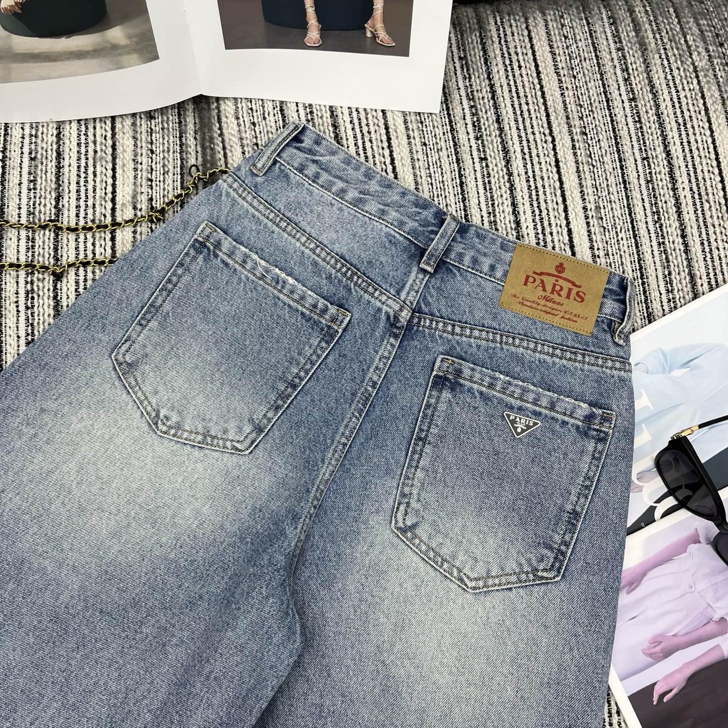 Prada 2026 Short Jean Light Blue Cotton 650231