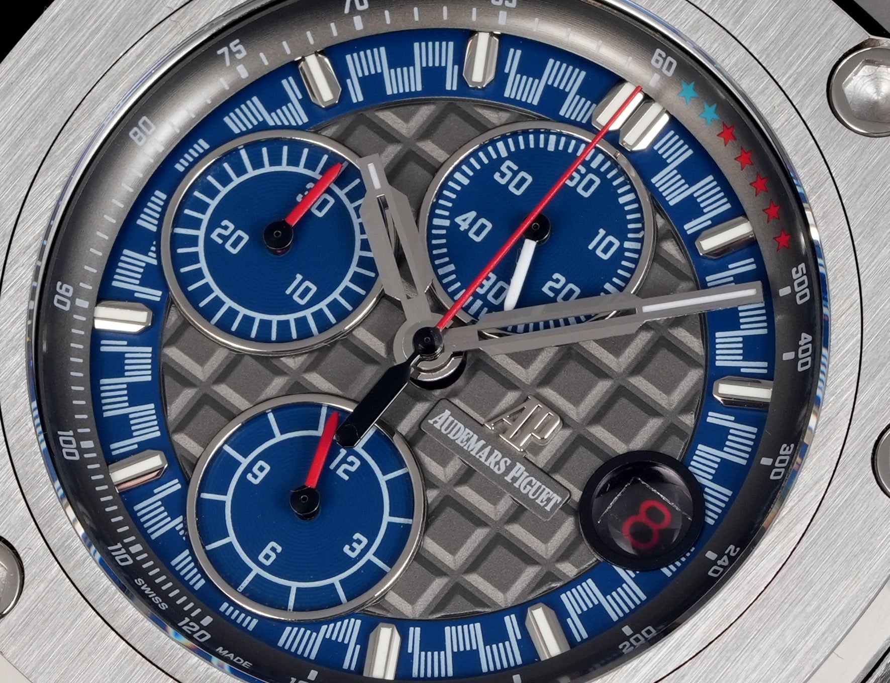 Audemars Piguet Royal Oak Offshore Chronograph 44mm Grey Case Blue Grey Dial