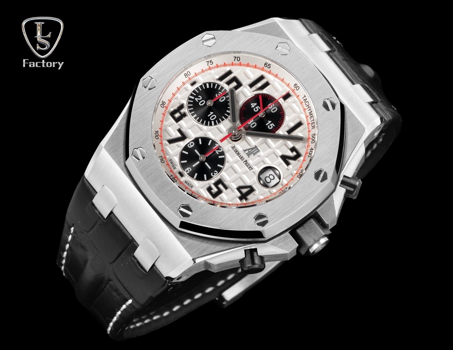Audemars Piguet Royal Oak Offshore Chronograph 42mm Stainless Steel Black White Dial