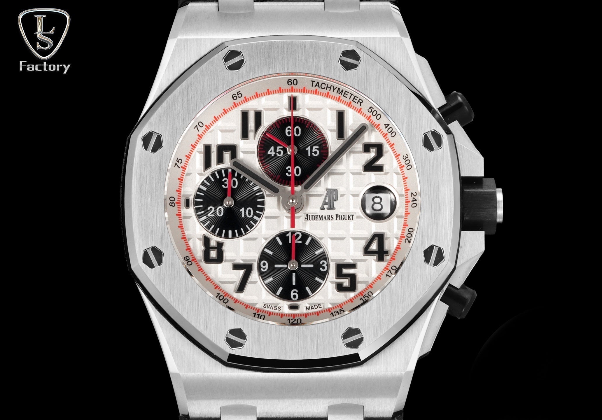 Audemars Piguet Royal Oak Offshore Chronograph 42mm Stainless Steel Black White Dial
