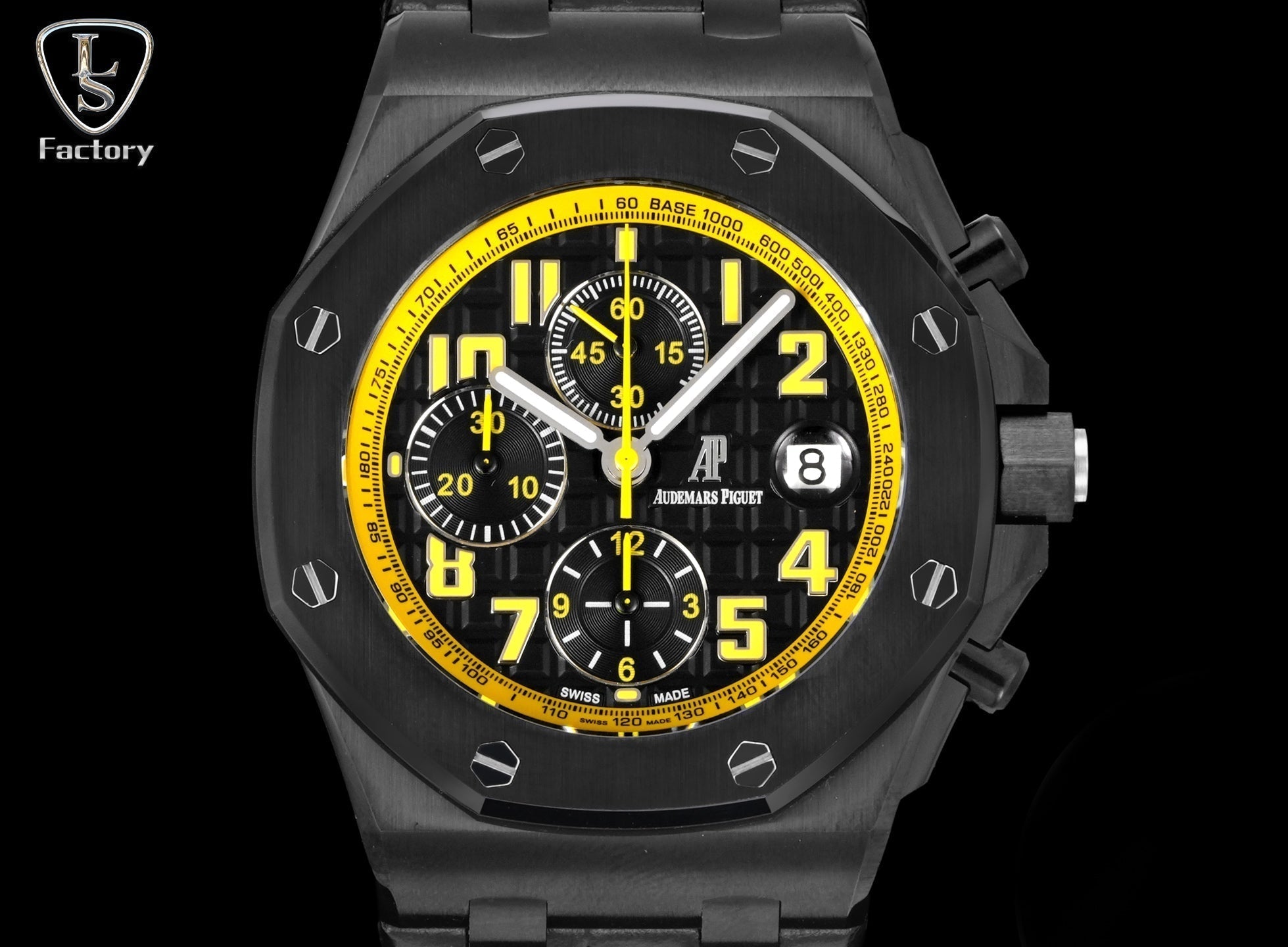 Audemars Piguet Royal Oak Offshore Chronograph 42mm Stainless Steel Black Yellow