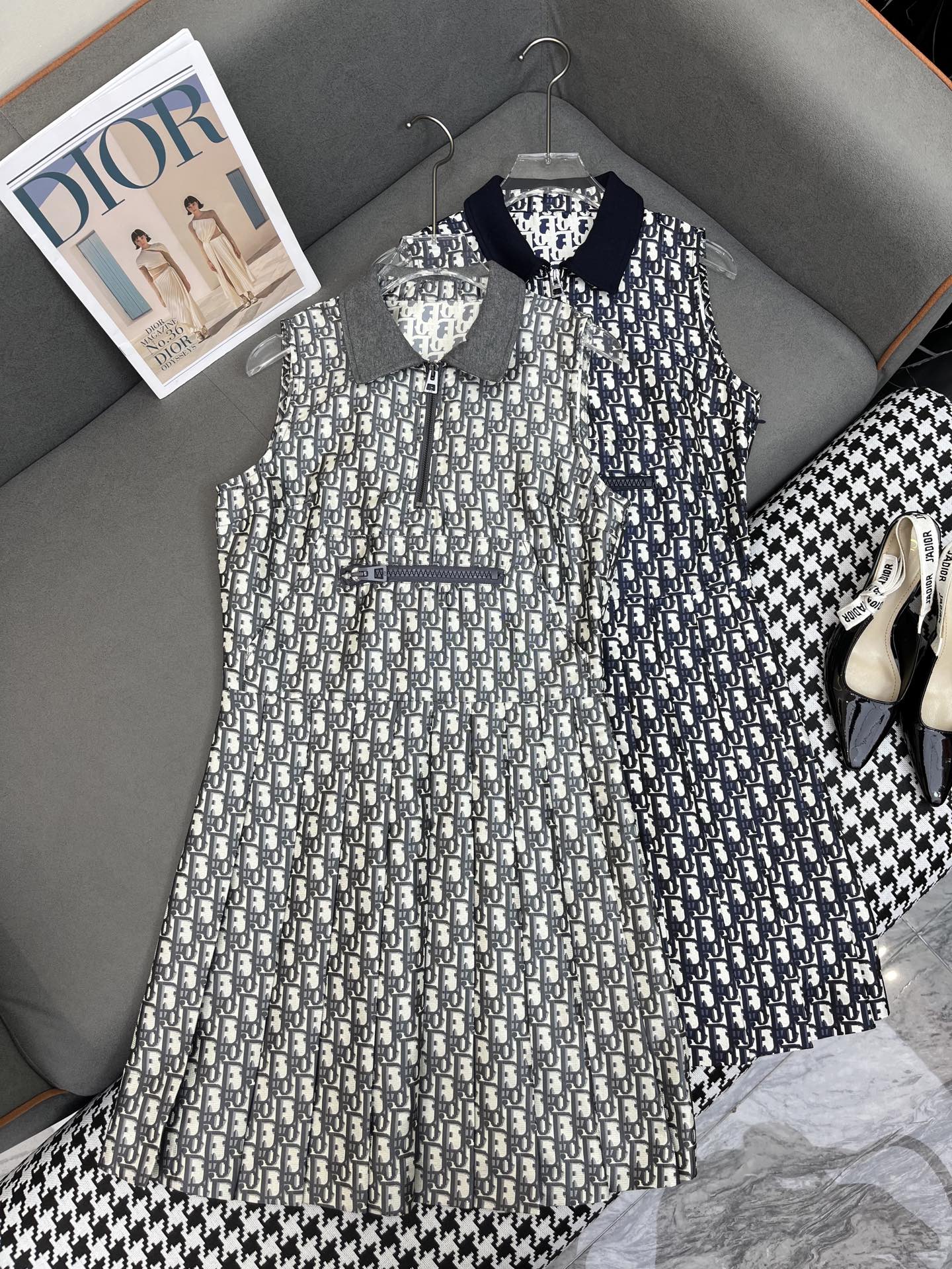 Dior 25C Pleated Short Dress 228593