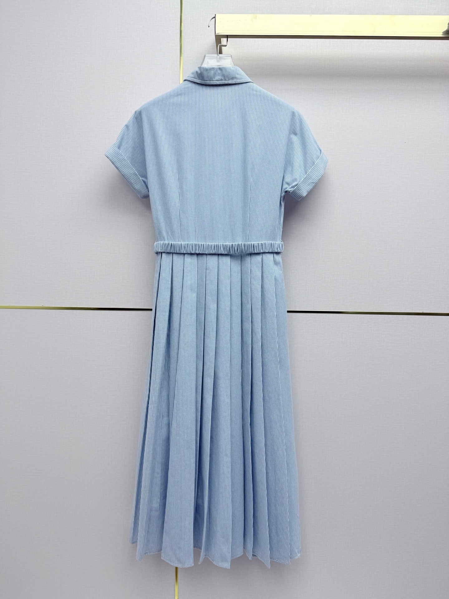 Miumiu 2026 Shirt Dress Blue Cotton 351552