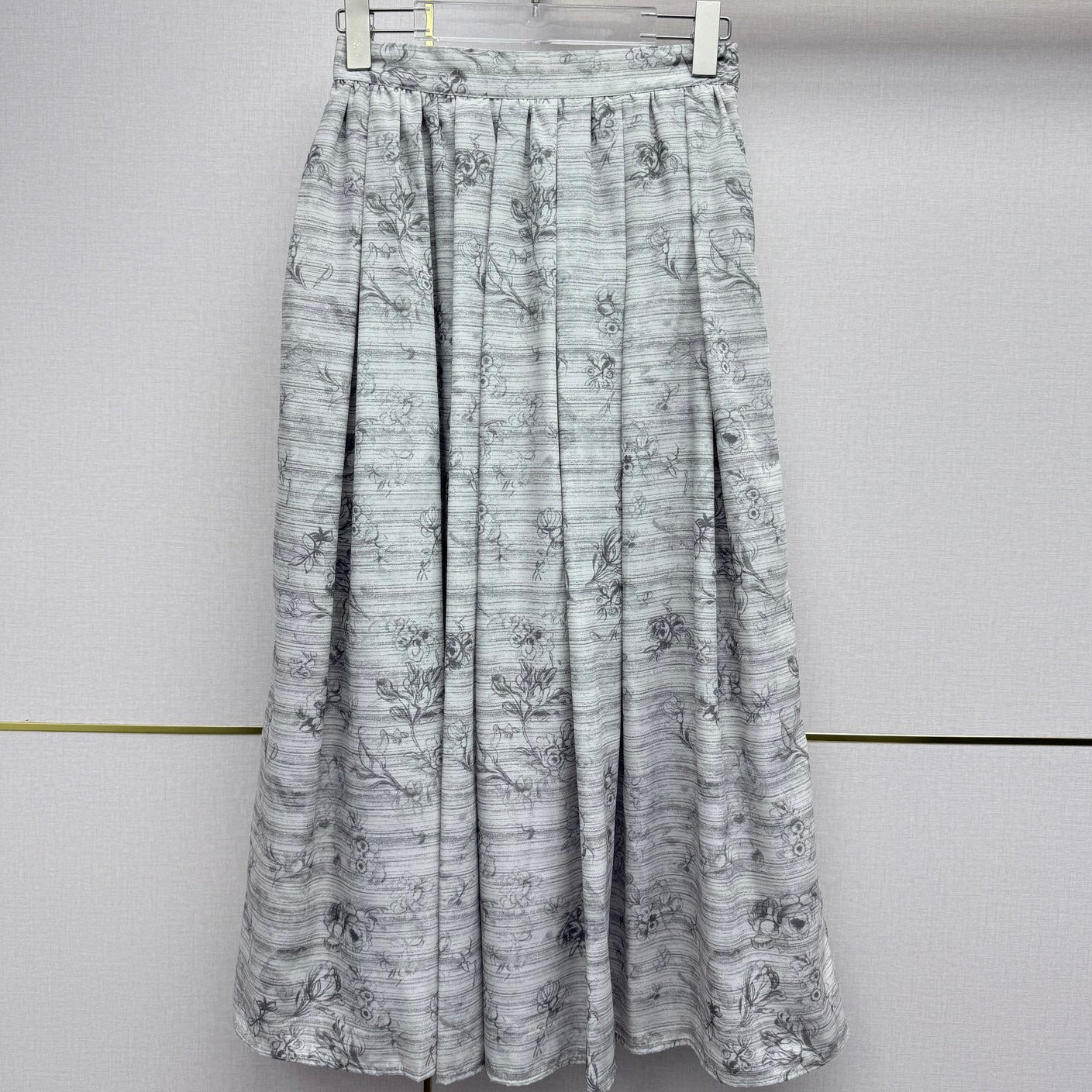 Dior 2026 Midi Skirt Grey Polyester 396914