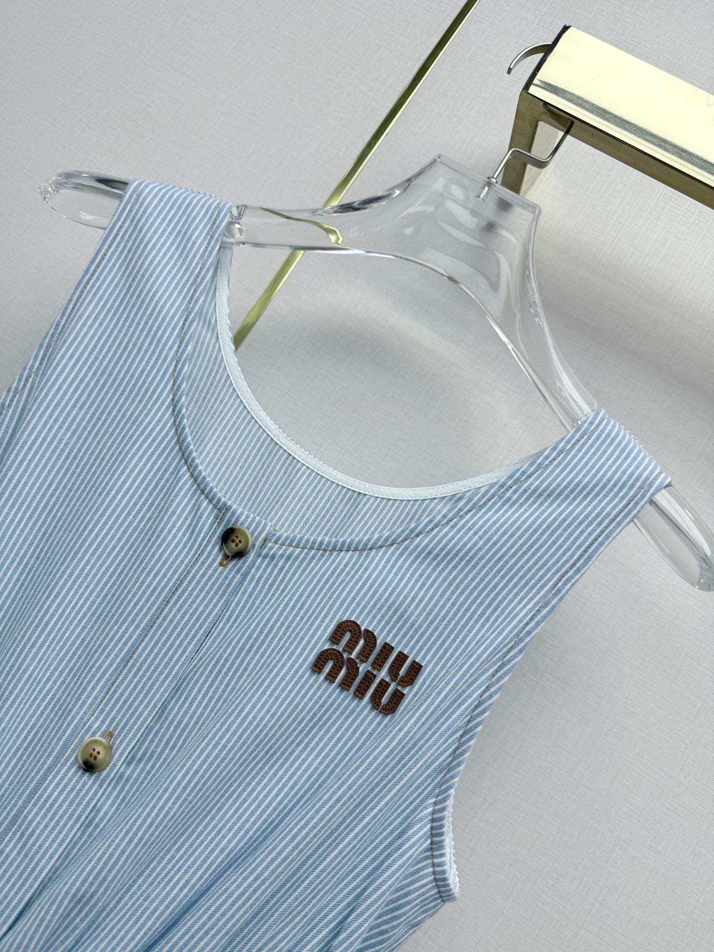 Miumiu 2026 Sleeveless Dress Cotton 396773