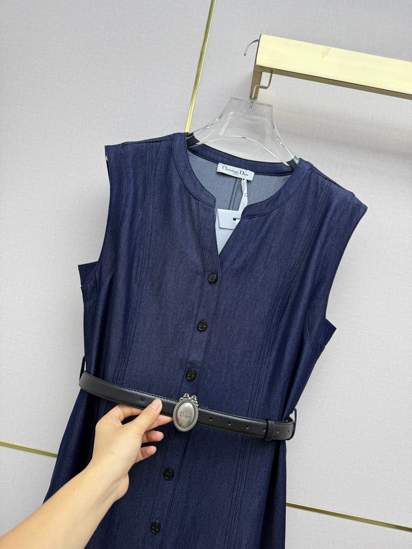 Dior 2026 V-Neck Dress Demin 396880