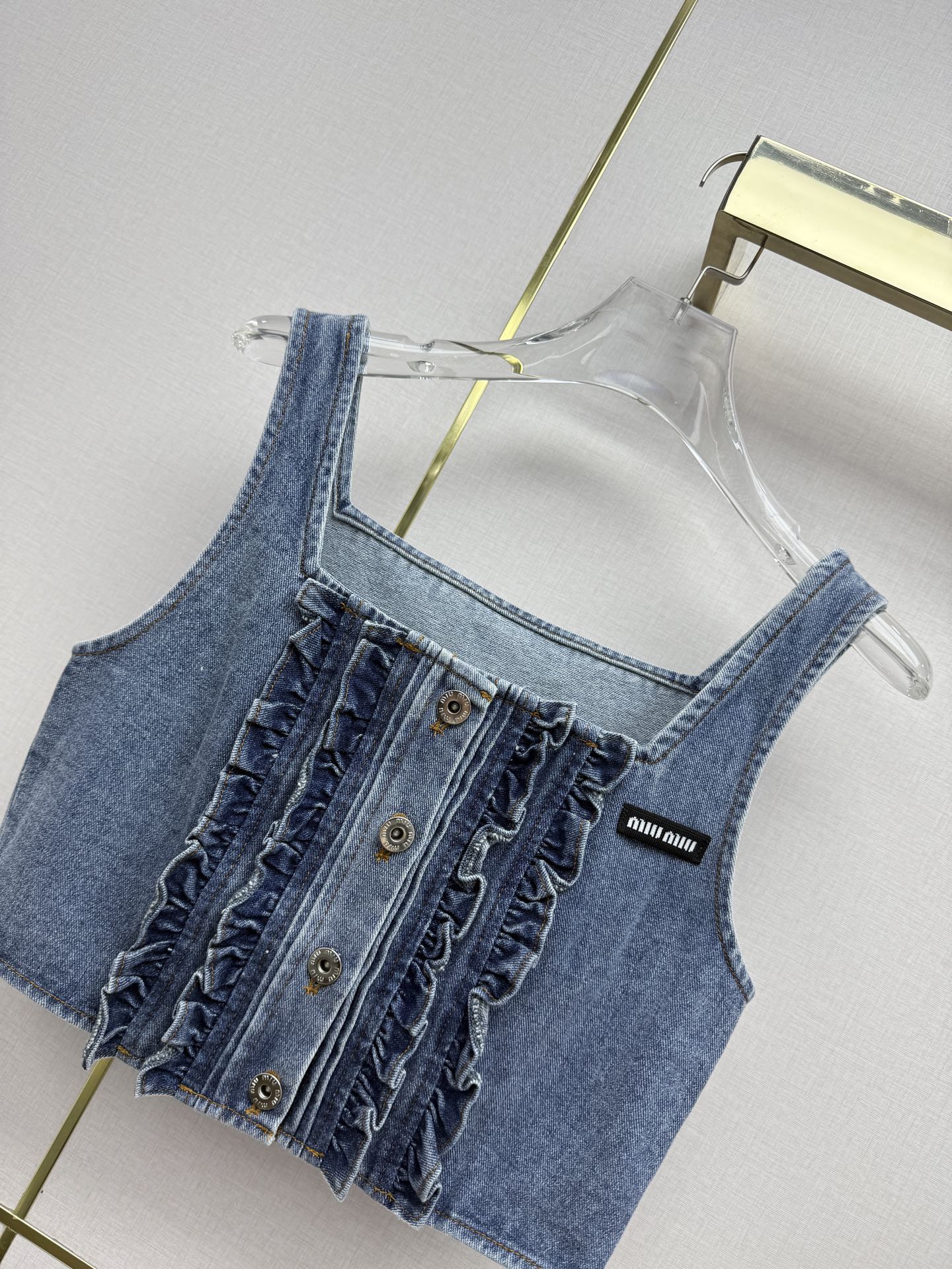 Miumiu 2026 Crop Top Demin 400230