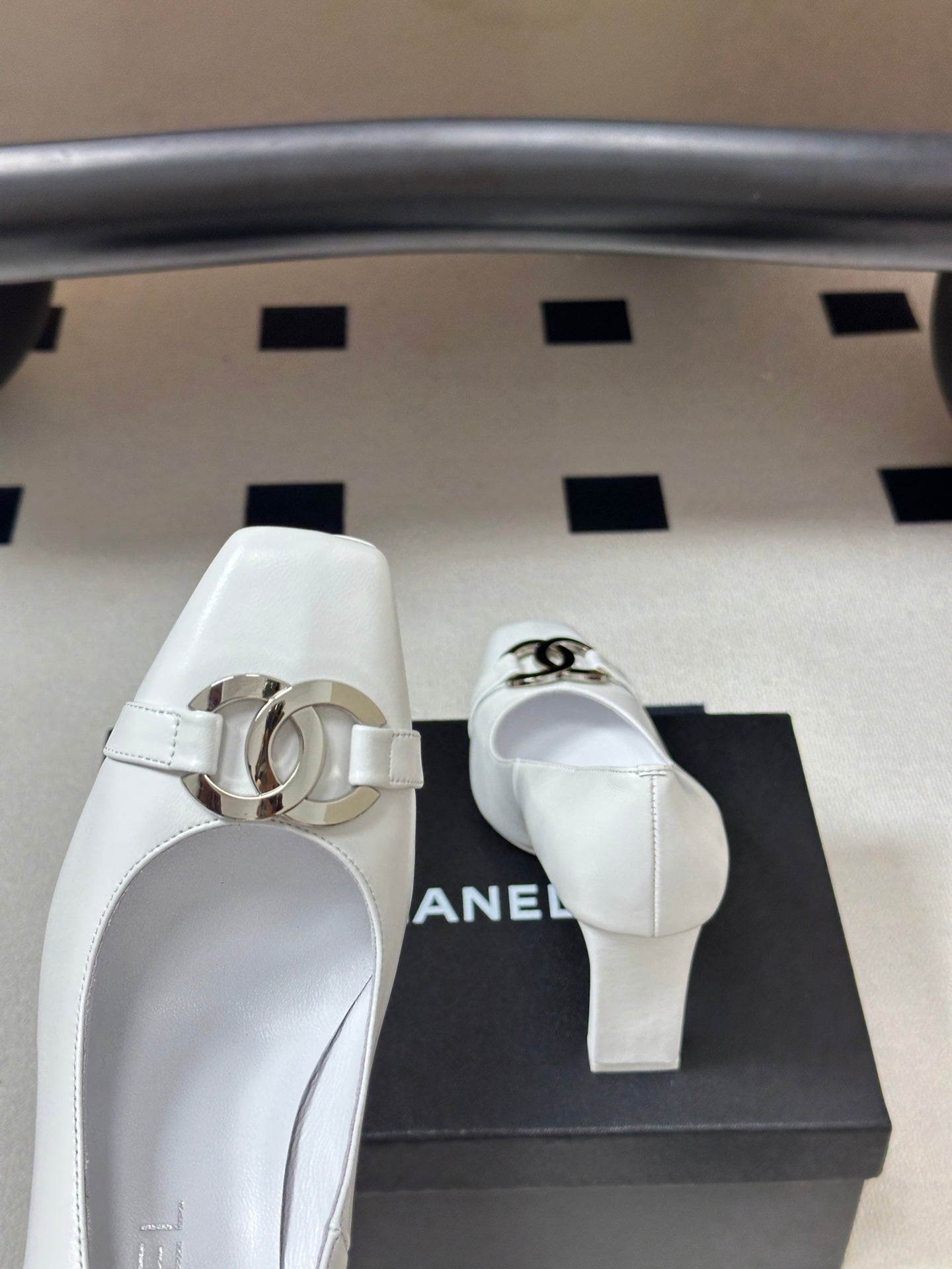 Chanel 2026 Chunky High Heels Leather Sheepskin 834665