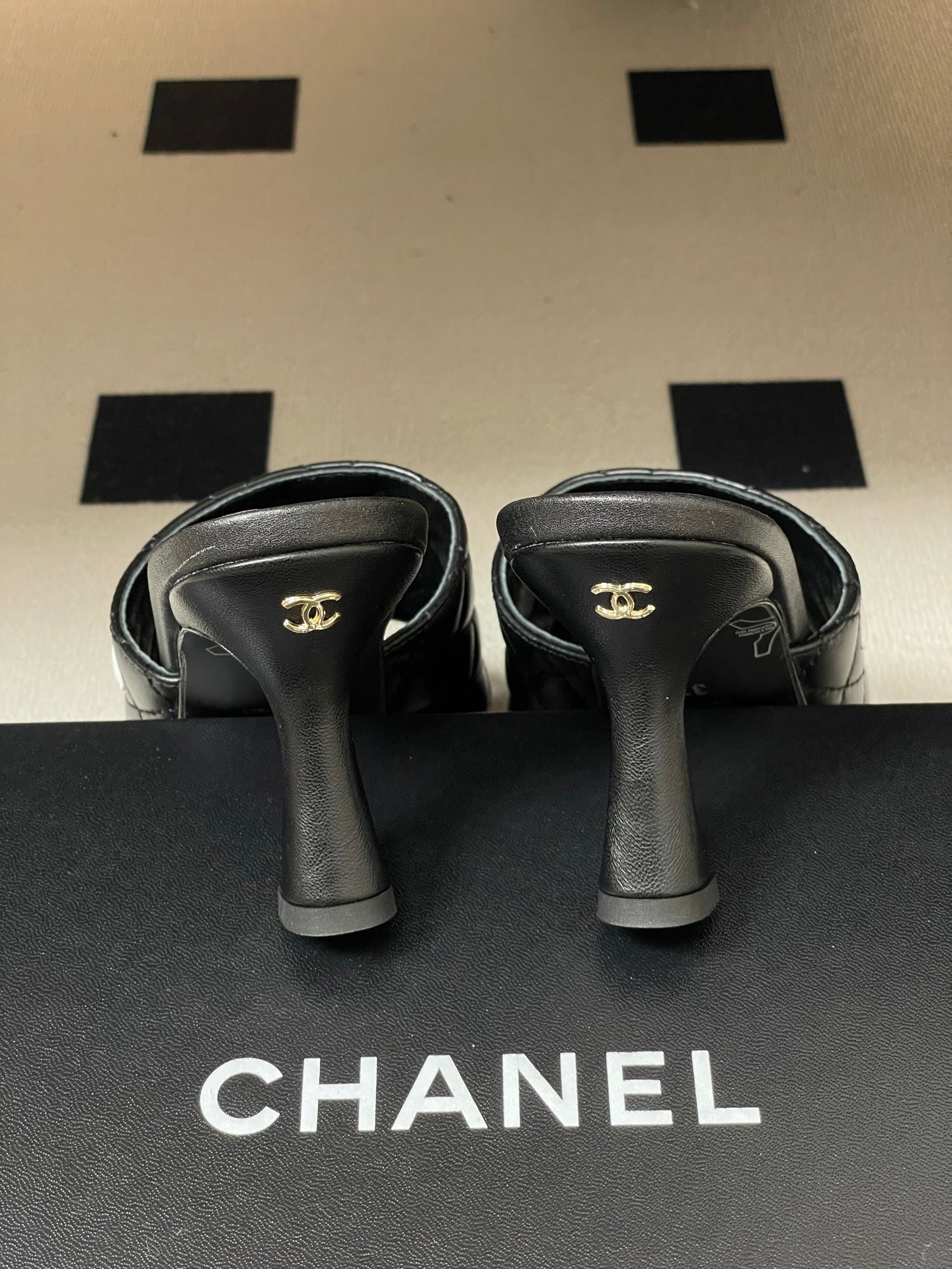 Chanel 2026 High-Heeled Sandals Lambskin Sheepskin 834712