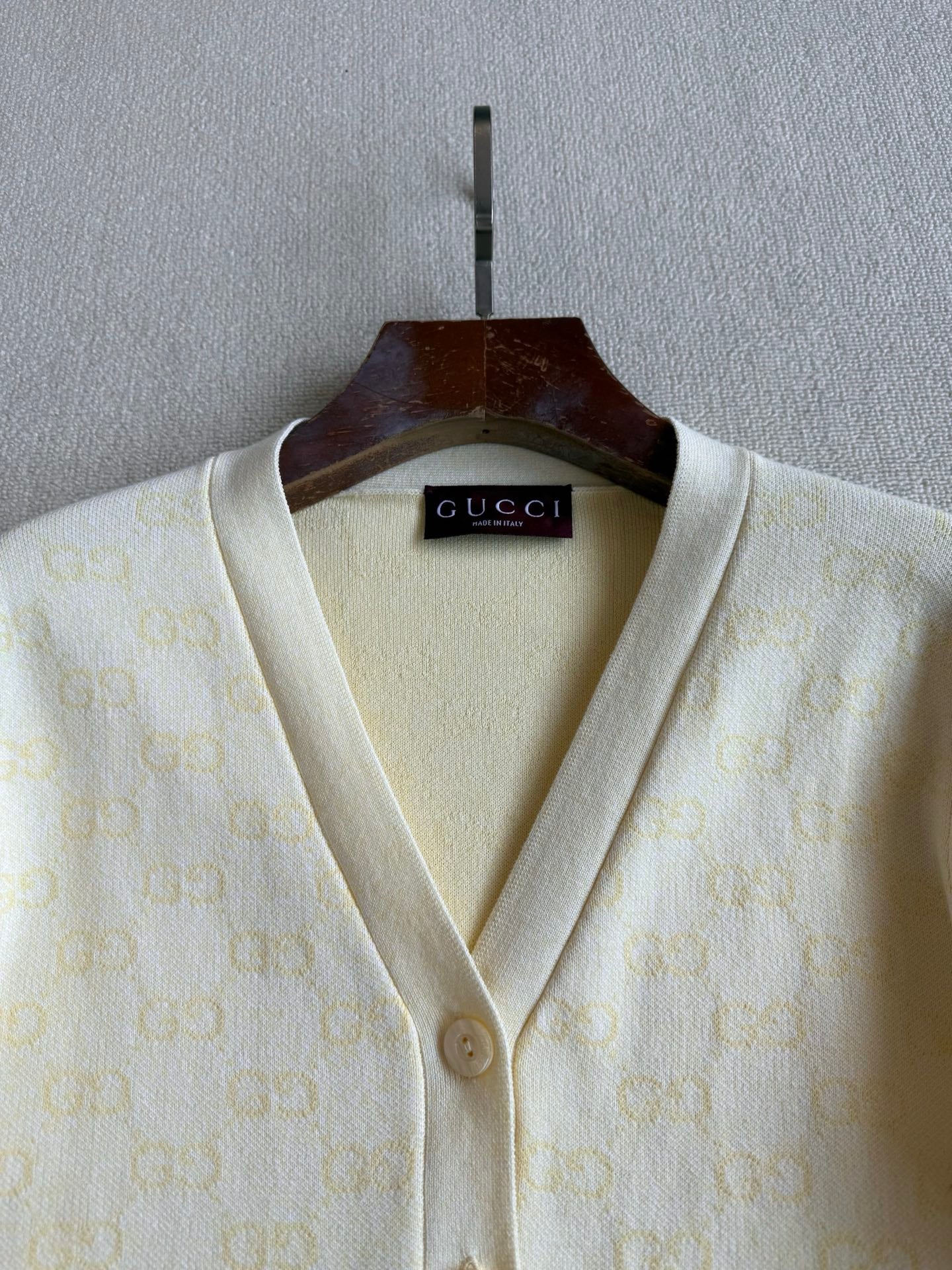 GG 25 Cardigan Light Yellow Wool 0031