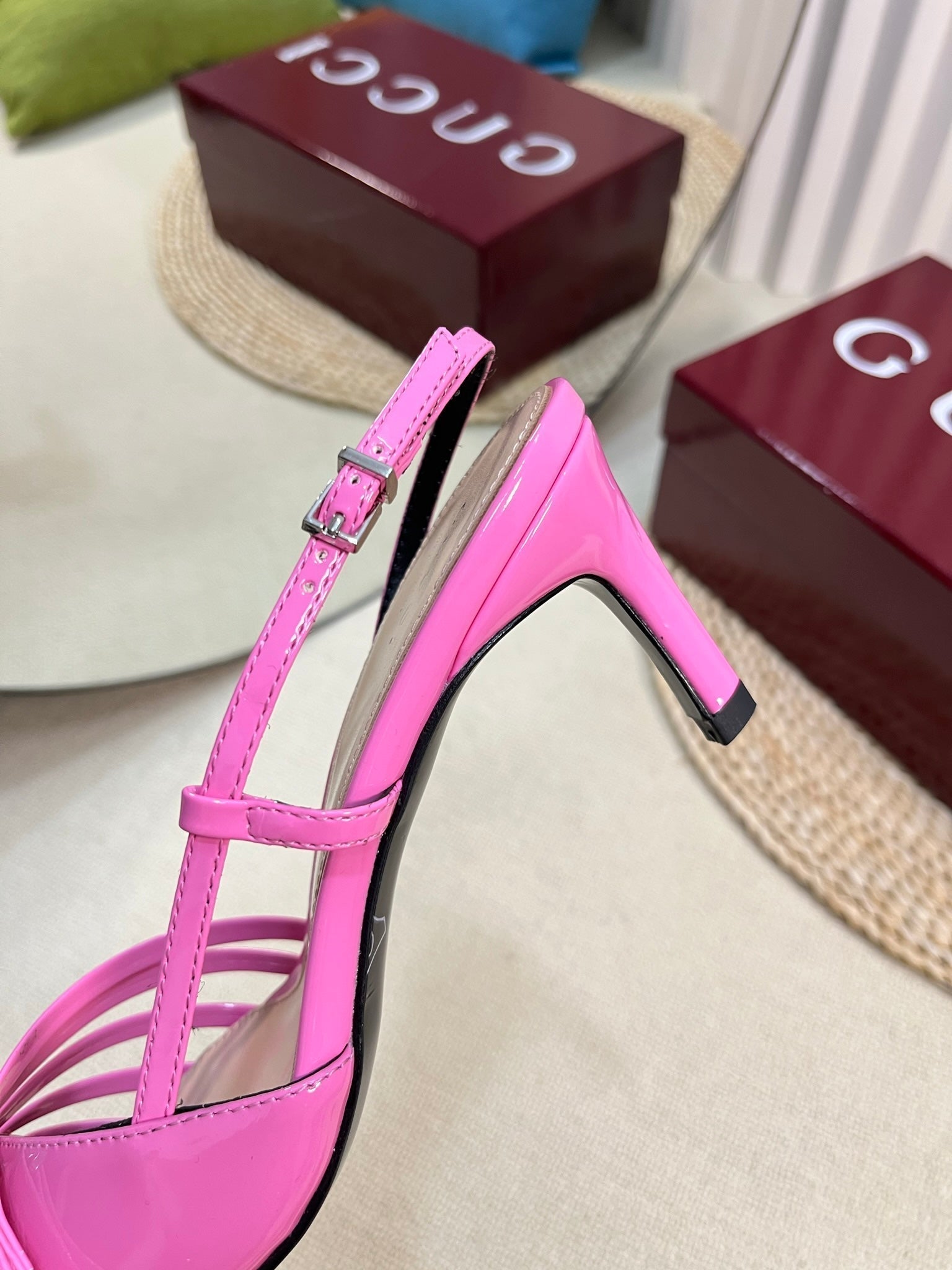 GC Regent Buckles Slingback Pink Patent Leather 294603