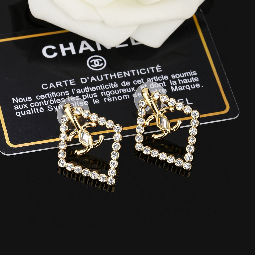 CC Mini Gorgeous Gold Diamond Earring