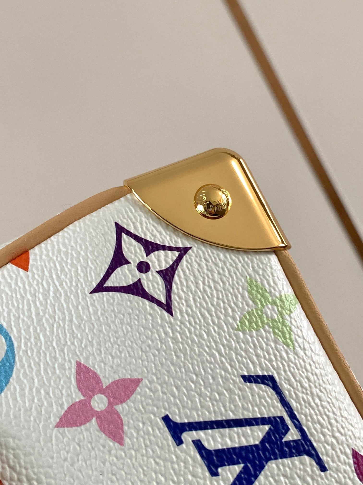 LV 2026 Handbag East West 27cm White mix Multicolor Canvas Cowhide 241104