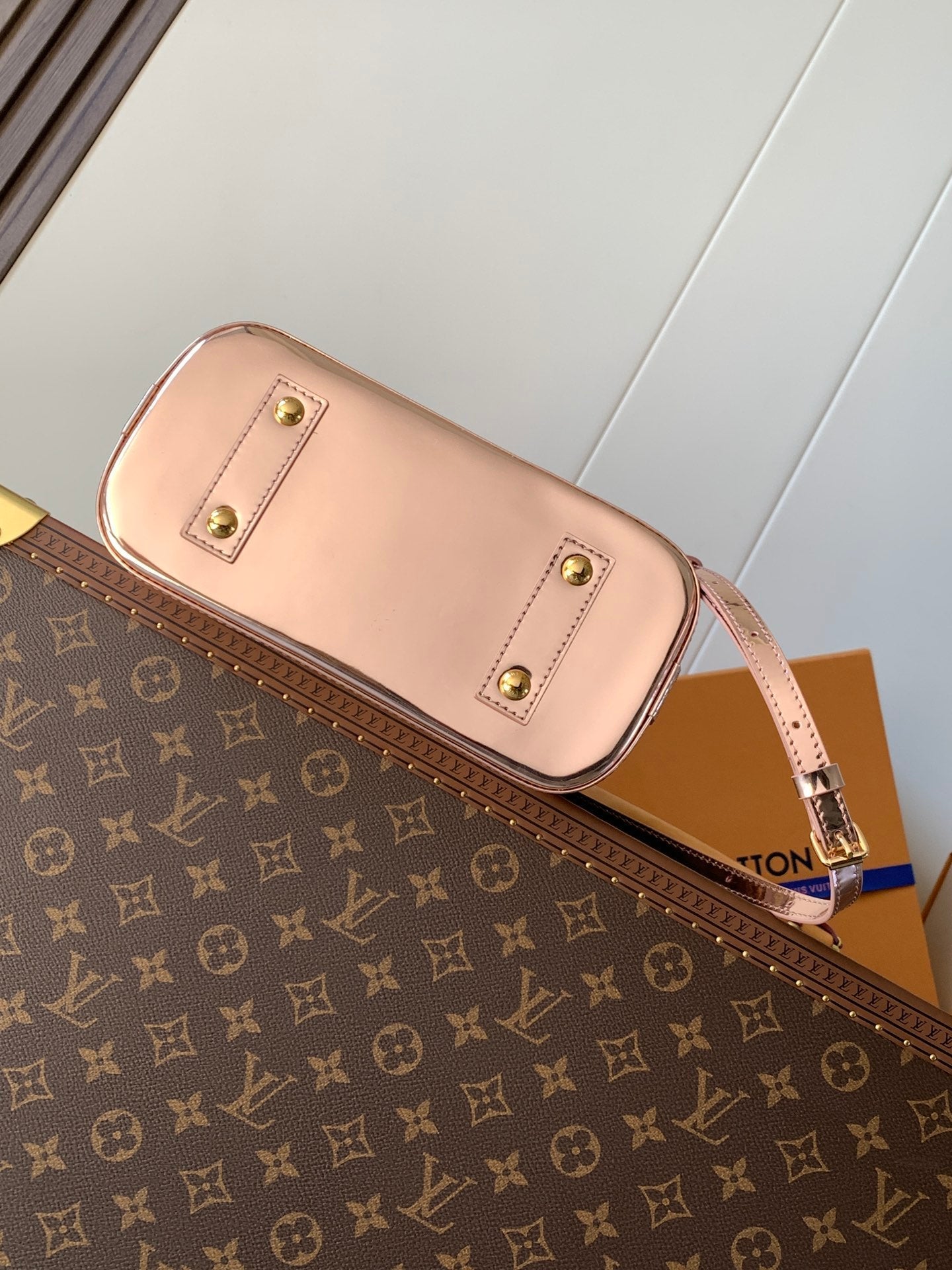 LV 2026 Alma BB Handbag 23cm Rose Gold Canvas 281392