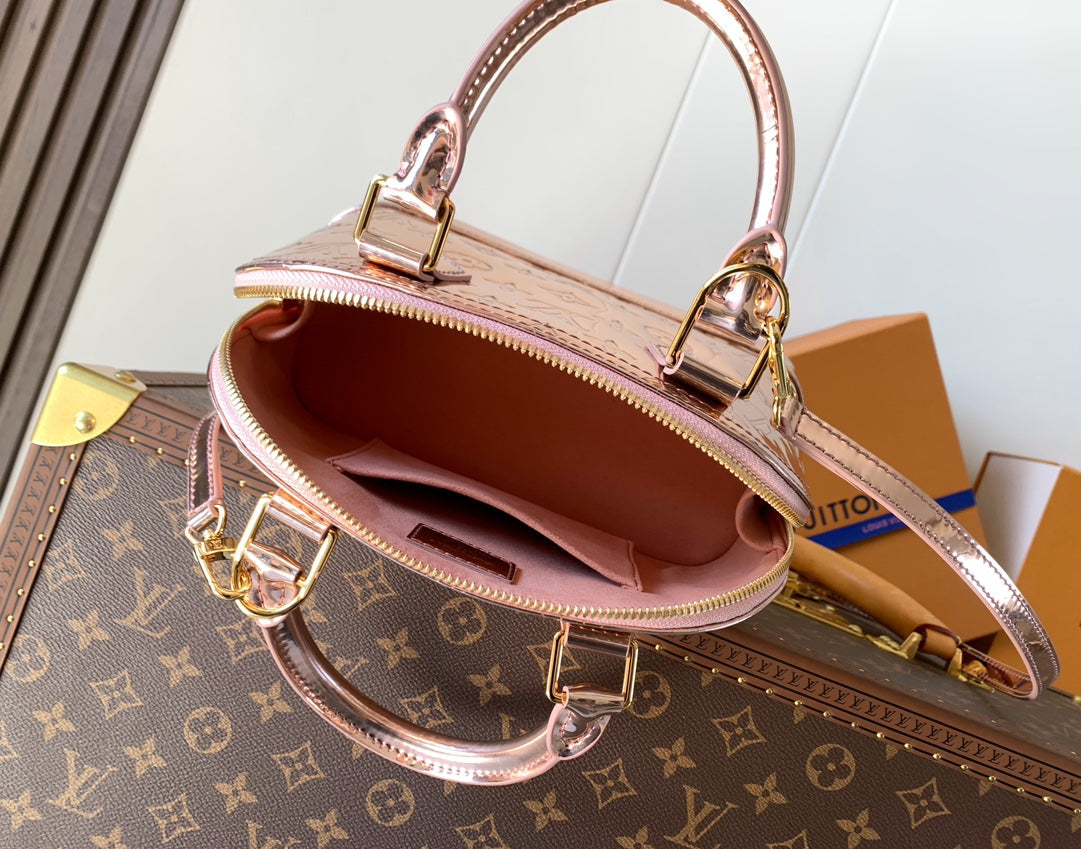 LV 2026 Alma BB Handbag 23cm Rose Gold Canvas 281392