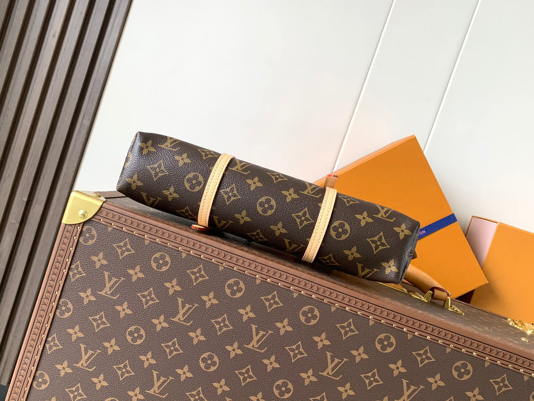 Louis Vuitton 2026 Squire East West 29cm Brown Beige Monogram Canvas Leather