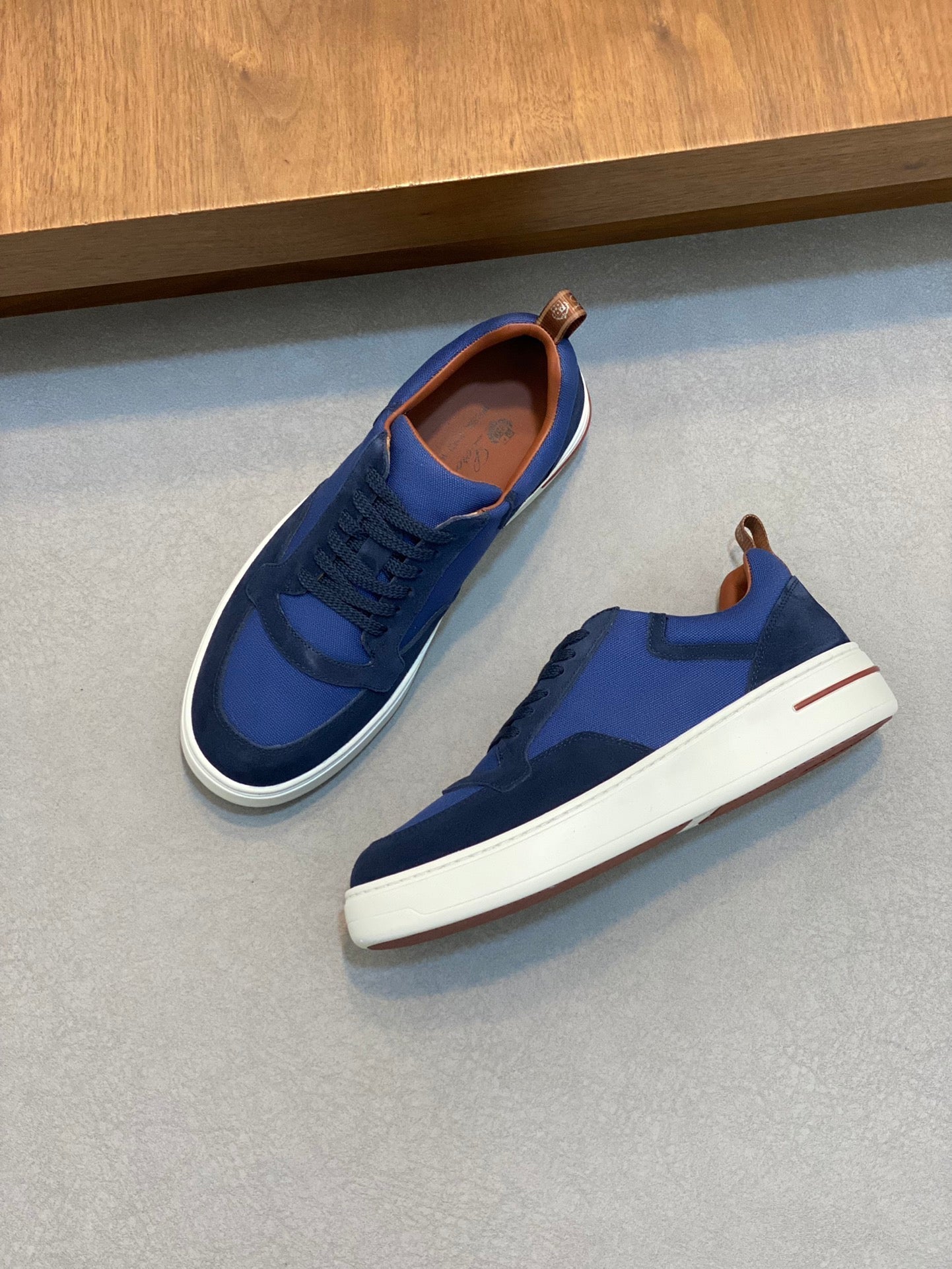 LP 2025 Newport Walk Sneaker Microfibre Navy Blue Suede
