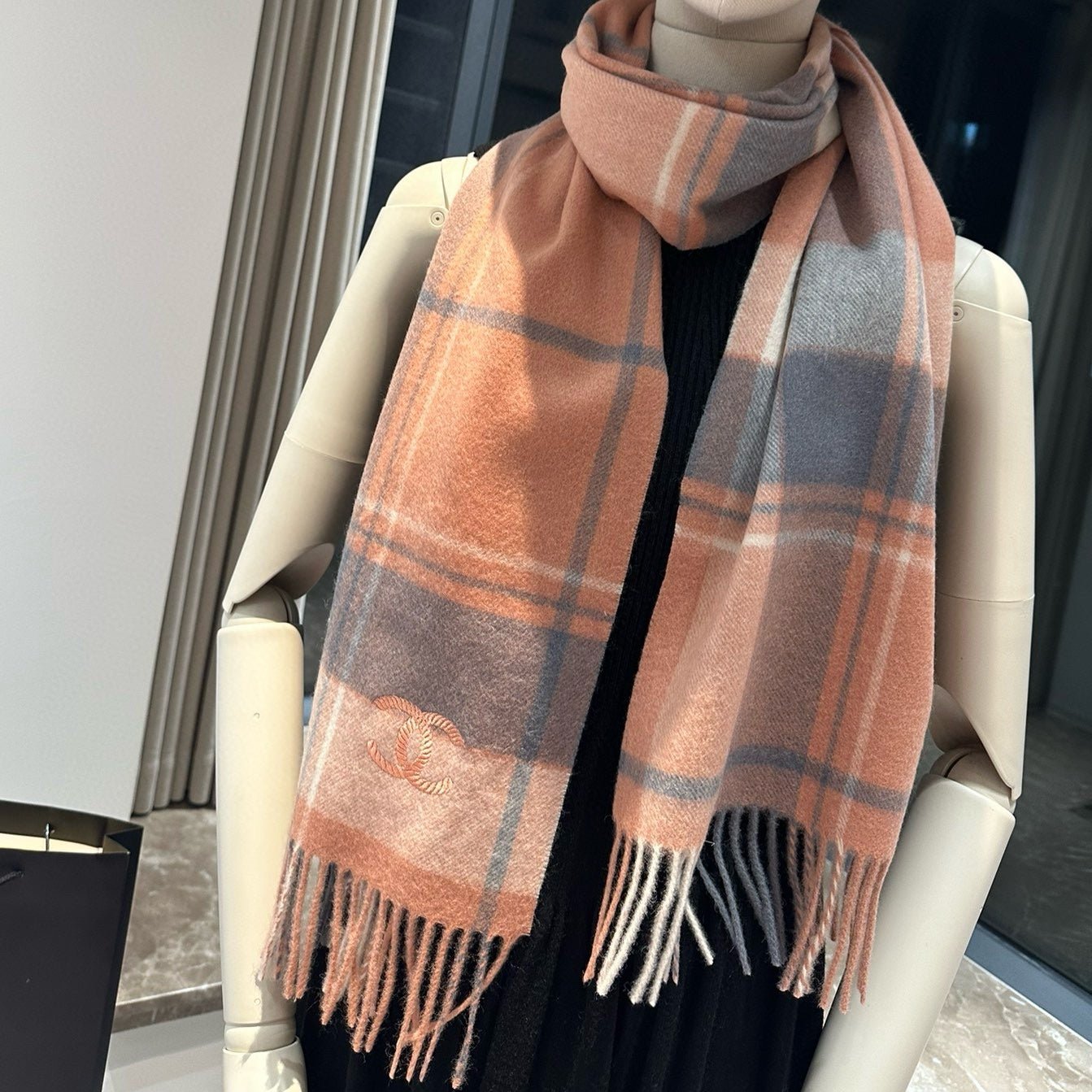 CC Scarf 180 CM In Colorful Cashmere 394481