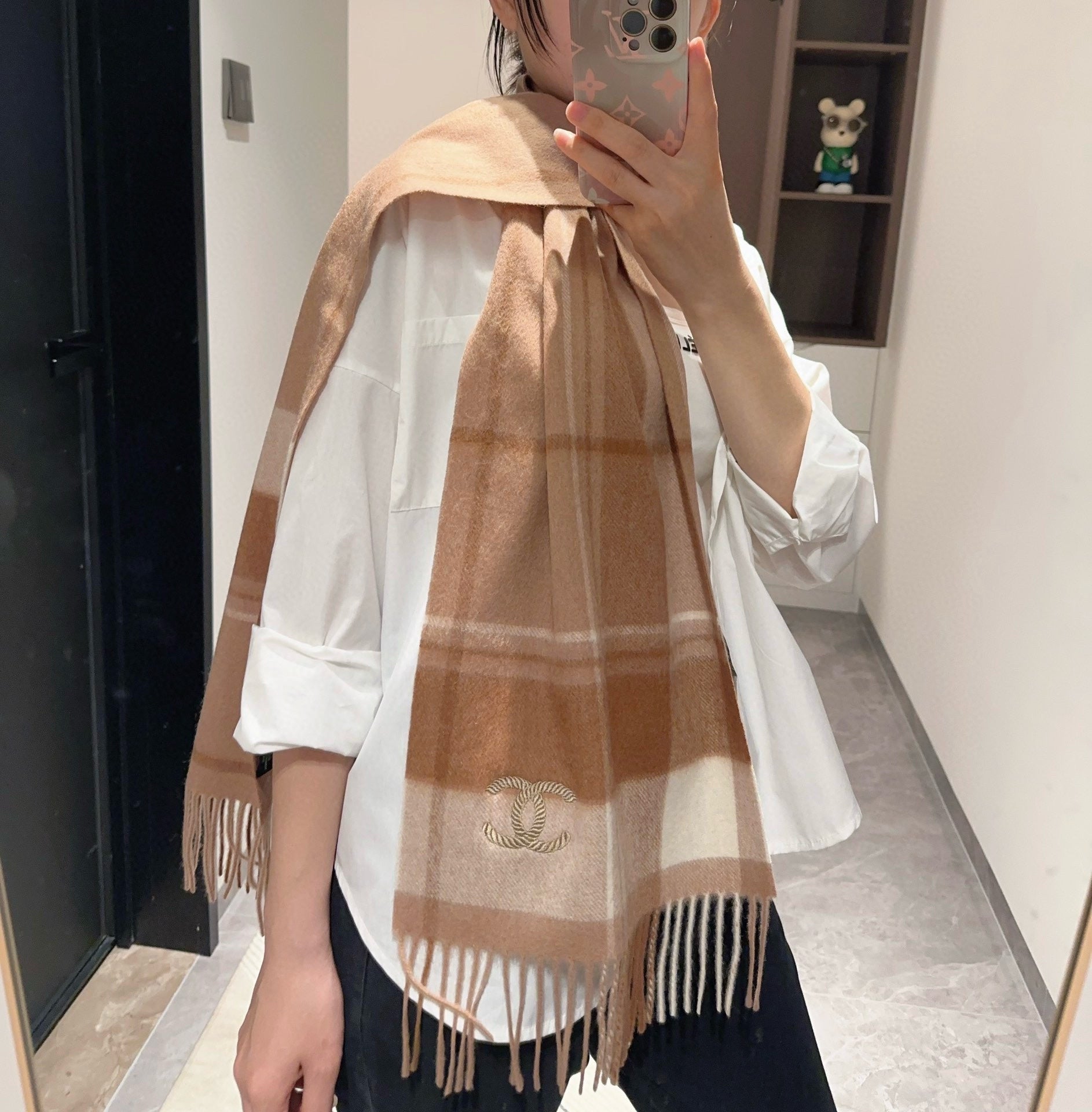 CC Scarf 180 CM In Colorful Cashmere 394482