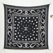 CC 25  Scarf 140CM Black Cashmere 293090
